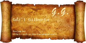 Gál Gilberta névjegykártya